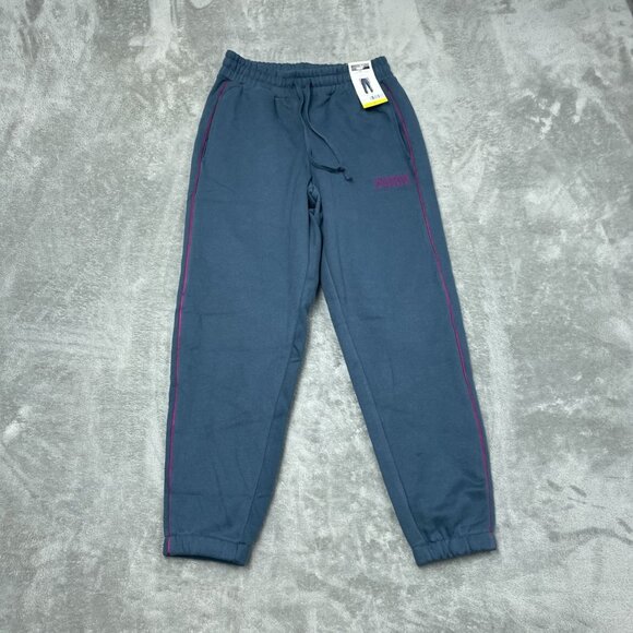 *flaw* Puma Fleece womens Jogger Sweatpants Small Inseam 28"  a1559 - Picture 1 of 7
